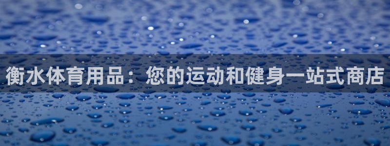 欧陆娱乐平台登陆地址是什么样的：衡水体育用品：您的运